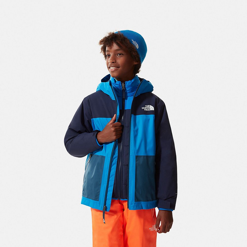 The North Face Jackets Boys Australia - The North Face Freedom Triclimate Blue Skiing And Snowboardi